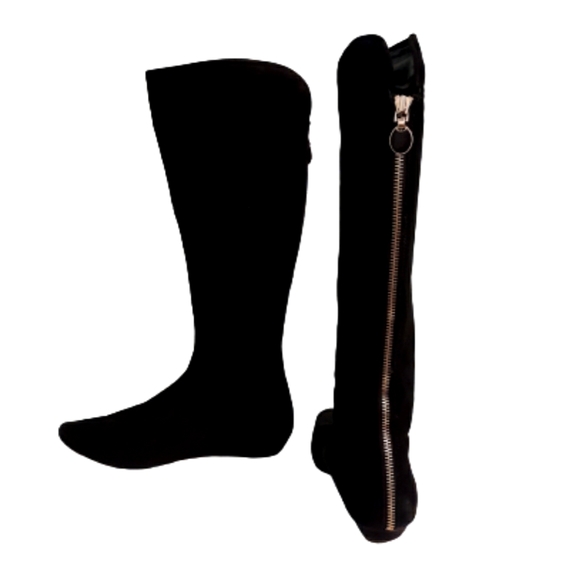 Elie Tahari Shoes - Elie Tahari Knee High Suede Black Boots Sz 9